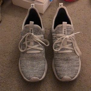 Heather grey adidas cloudfoam shoes